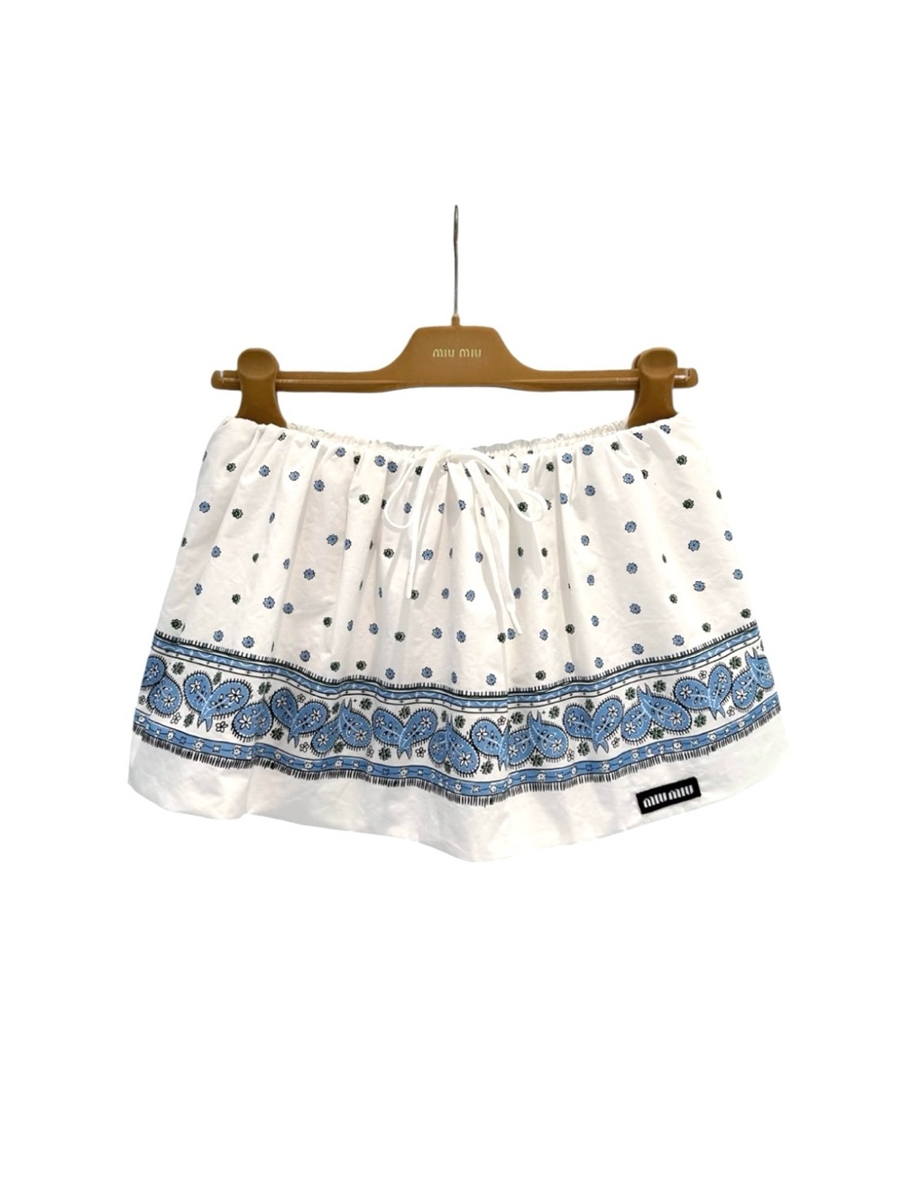 Miu Miu Poplin Mini Skirt It38